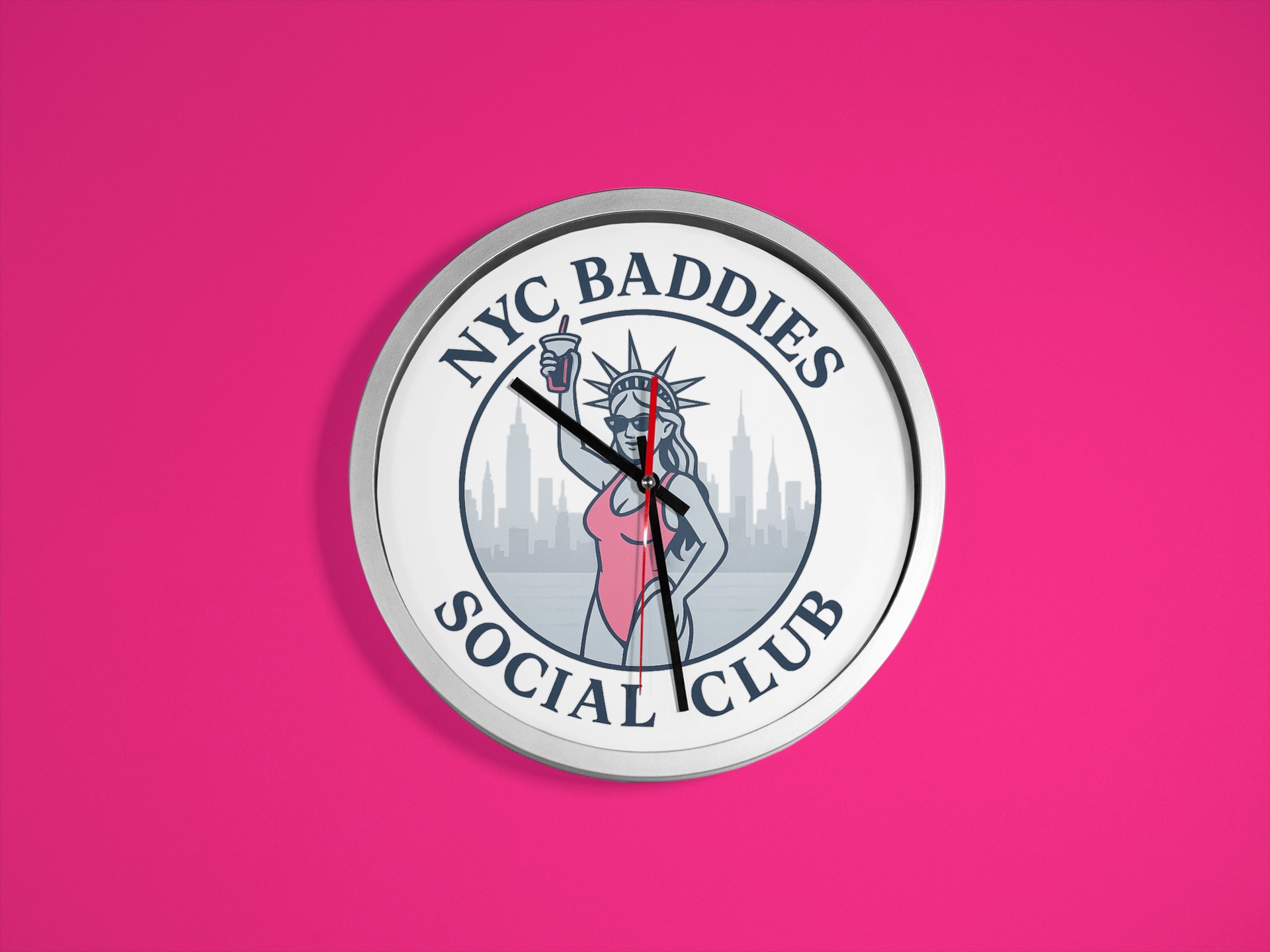 NYC Social Club Wall Clock